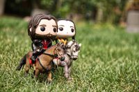 Aragorn & Arwen on horseback